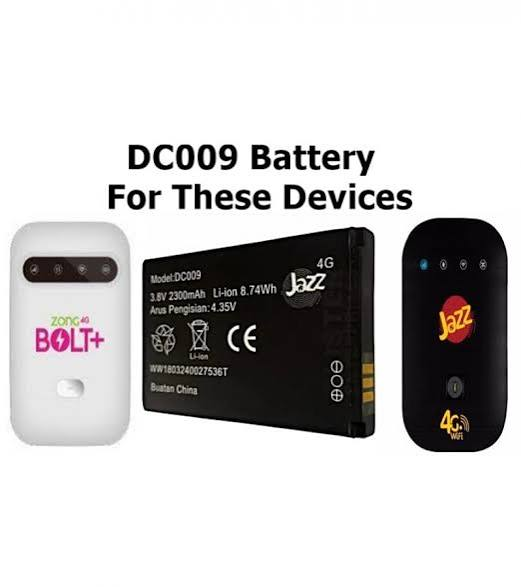 DC009 2300mAh Battery for Jazz, PTCL & Zong 4G Devices – Replacement Internet Device Battery