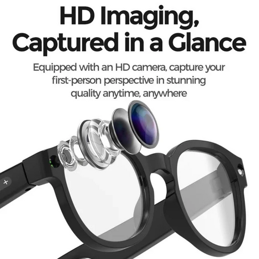 AIMB-S1 Smart Glasses with 2MP Camera, 1080P Video Recording & AI Translation