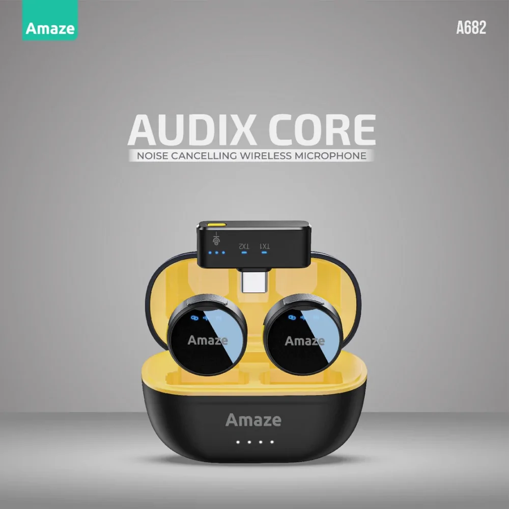 Amaze Audix Core A682 Dual Wireless Microphone with Noise Cancellation