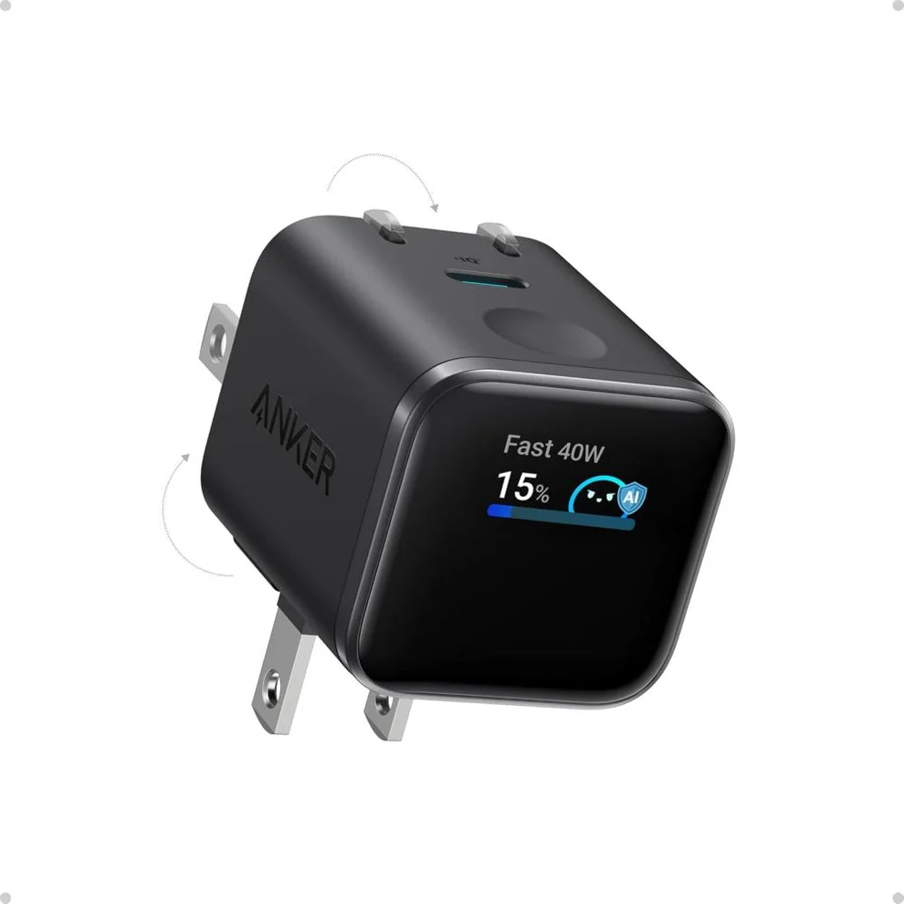 Anker Nano Charger 45W Smart Display 180° Foldable – A121D