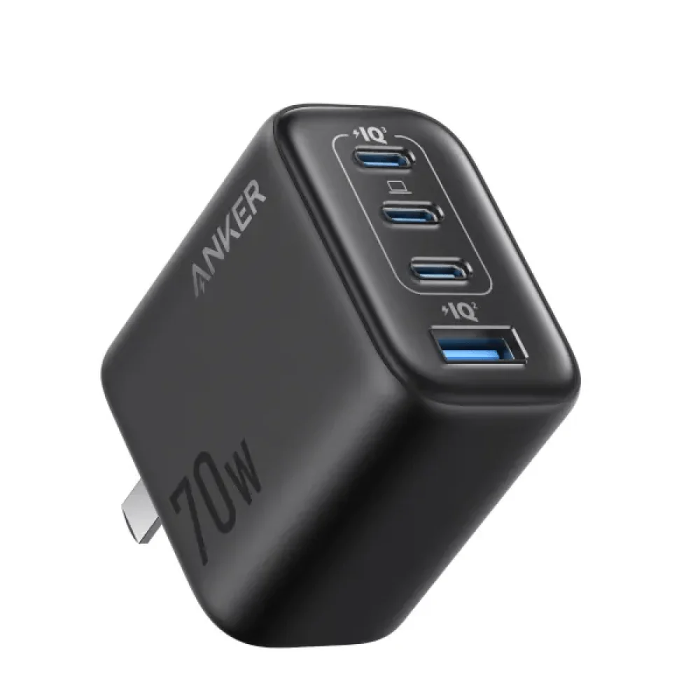 Anker Zolo 70W 4-Port Charger A121C – 3 Type-C + 1 USB-A GaN Fast Charger