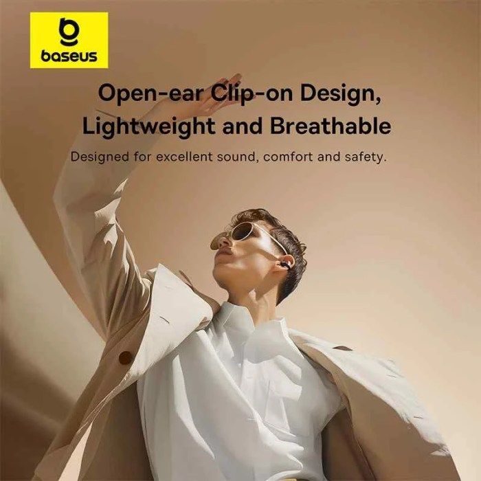 Baseus Bass 15 Clip Open-Ear TWS Earbuds Pakistan
