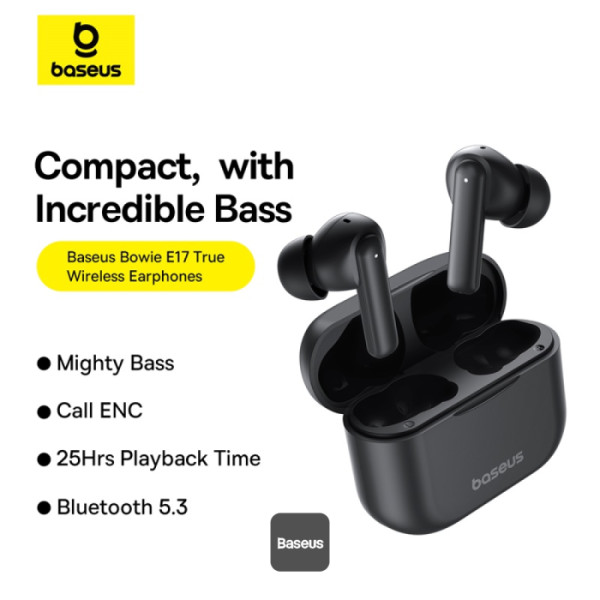 Baseus Bowie E17 True Wireless Earbuds front view