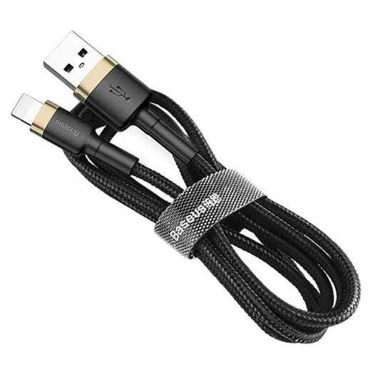 Baseus Cafule Cable USB For iPhone 2.4A 1m Gold + Black
