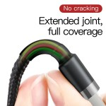 Baseus Cafule Cable USB For iPhone 2.4A 1m Gold + Black in Lahore

