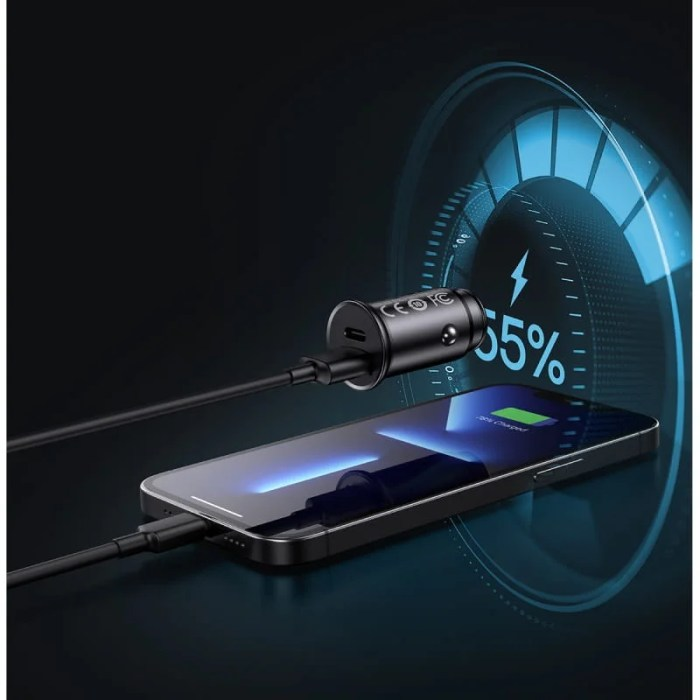 Baseus Circular Metal A+C 30W PPS Car Charger in Lahore
