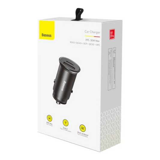 Baseus Circular Metal A+C 30W PPS Car Charger in karachi