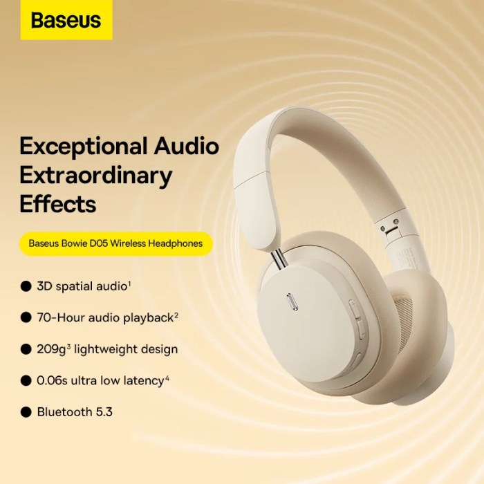 Baseus Bowie D05 Wireless headphone with Long Lasting Battery