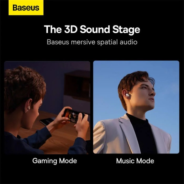 Baseus earbuds with long battery