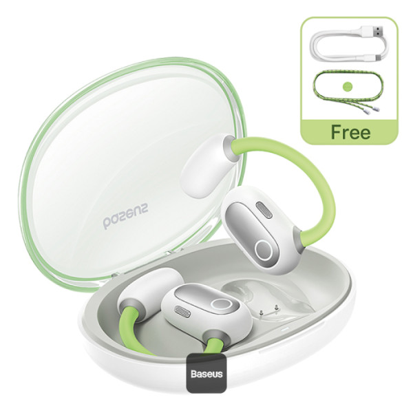 Baseus Eli Sport 1 Open-Ear Wireless Earbuds With IPX4 Waterproof TWS ENC Mics & Detachable Neckband