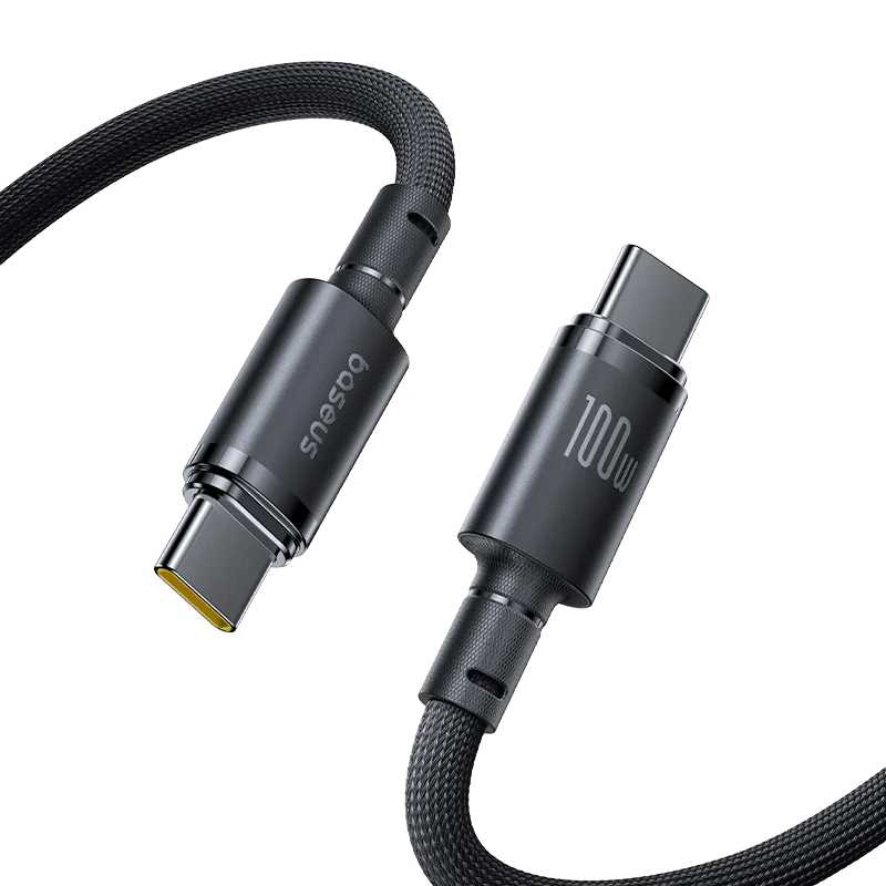 Baseus New Braided Fast Charging Cable Type-C to Type-C 100W Lahore
