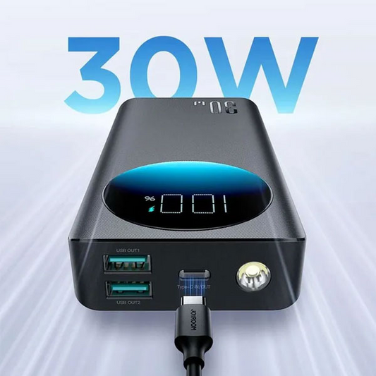 Joyroom JR-PBF02 30W 20000mAh Fast Charging Power Bank – Black