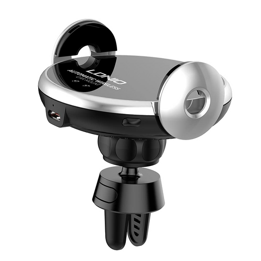 LDNIO MA02 15W Car Wireless Charger Stand – Fast Charging & 360° Adjustable Phone Holder