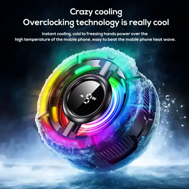 MEMO CX15 Digital Display Mobile Game Cooling Fan At Best price