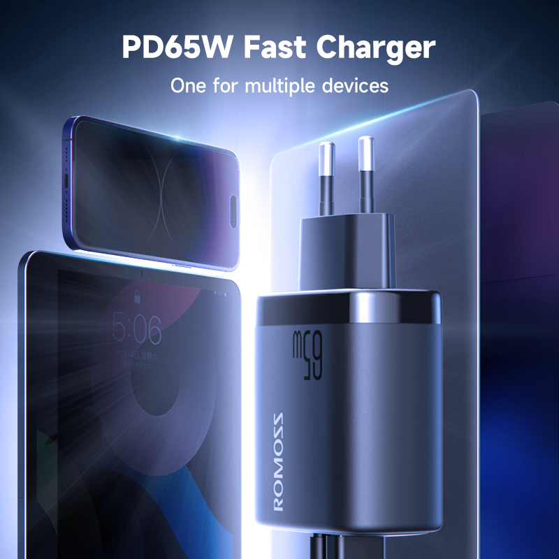 ROMOSS AC65MC 65W GaN Pro Laptop & Mobile Fast Charger