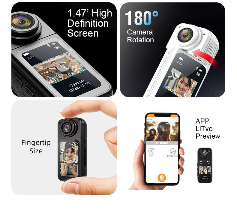 S70 Thumb Action Camera HD 1080P – Compact Portable Video Camera