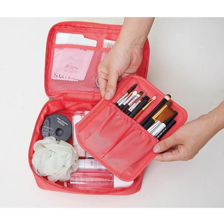 Travel Women Cosmetic Bag Storage Bag – Large Makeup & Toiletry Organizer