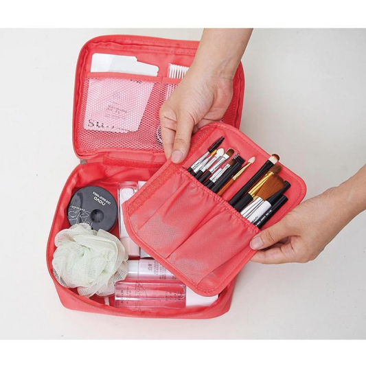 Travel Women Cosmetic Bag Storage Bag – Large Makeup & Toiletry Organizer