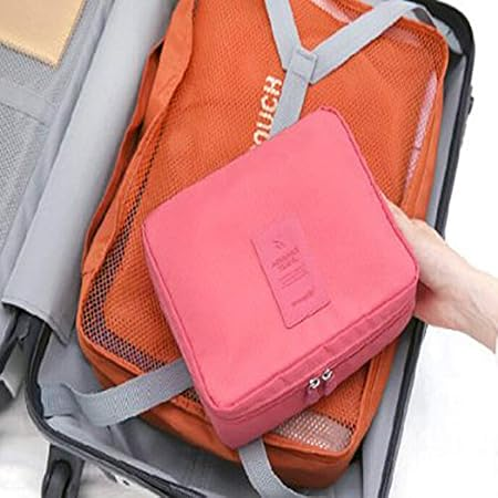 Travel Women Cosmetic Bag Storage Bag – Large Makeup & Toiletry Organizer