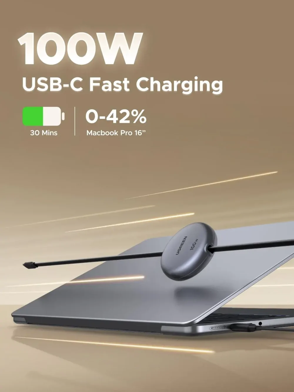 UGREEN Nexode 100W Retractable Type-C Cable 65904 Karachi