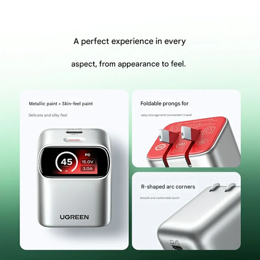UGREEN 45W GaN Display Charger in Pakistan