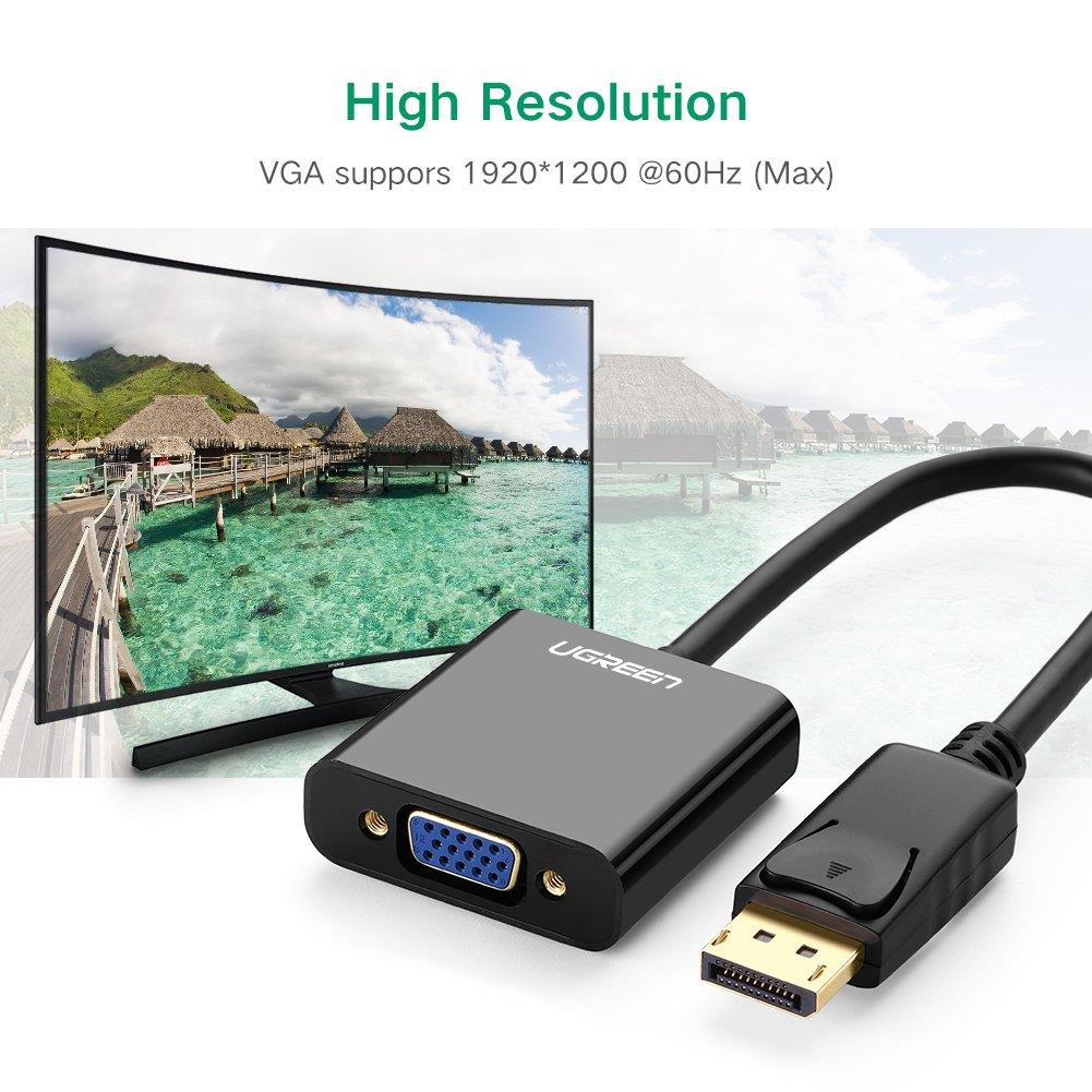 UGREEN DisplayPort DP male to VGA female adapter 1080p