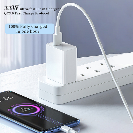Xiaomi 33W Turbo Fast Charger EU plug with Type-C charging cable