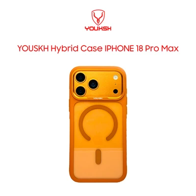 YOUKSH Hybrid Side Silicon MagSafe Case for iPhone 18 Pro Max