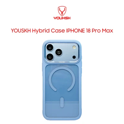 YOUKSH Hybrid Side Silicon MagSafe Case for iPhone 18 Pro Max