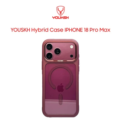 YOUKSH Hybrid Side Silicon MagSafe Case for iPhone 18 Pro Max